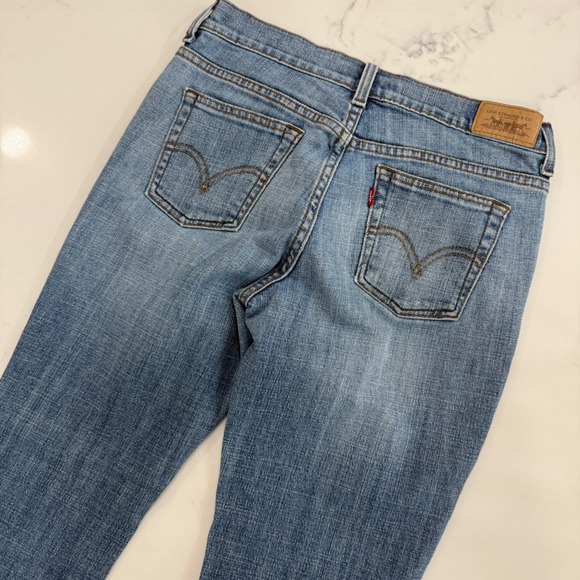 Levi's 515 Bootcut Jeans Womens 4 Short‎ Light Wash Comfort Stretch Denim - Picture 1 of 11